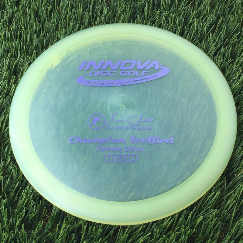 Innova Champion Teebird with Ken Climo 12x World Champion Stamp - 175g - Translucent Pale Yellow