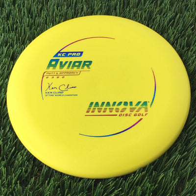 Innova Pro KC Aviar with Ken Climo 12 Time World Champion Burst Logo Stamp - 175g Yellow