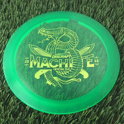 Discraft CryZtal Flx Machete with 2023 Ledgestone Edition - Wave 2 Stamp - 174g - Translucent Green