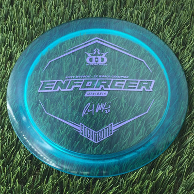 Dynamic Discs Lucid Enforcer with Ricky Wysocki - 2X World Champion - SockiBomb Stamp - 173g - Translucent Light Blue