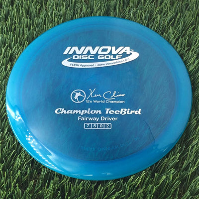 Innova Champion Teebird with Ken Climo 12x World Champion Stamp - 175g - Translucent Light Blue