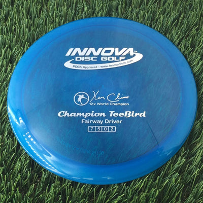 Innova Champion Teebird with Ken Climo 12x World Champion Stamp - 175g - Translucent Blue