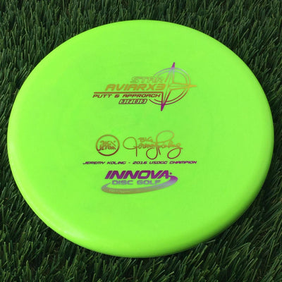 Innova Star AviarX3 with Big Jerm - Jeremy Koling - 2016 USDGC Champion Stamp - 170g Lime Green