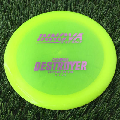 Innova Champion Destroyer with Burst Logo Stock Stamp - 175g - Translucent Yellow