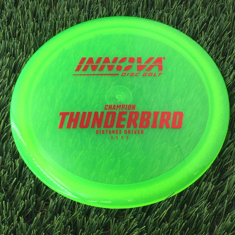 Innova Champion Thunderbird with Burst Logo Stock Stamp - 167g - Translucent Green