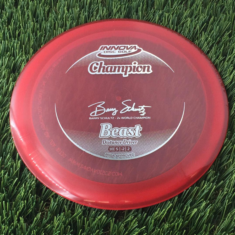 Innova Champion Beast with Barry Schultz - 2x World Champion Circle Fade Stock Stamp - 161g - Translucent Red