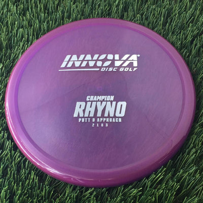 Innova Champion Rhyno with Burst Logo Stock Stamp - 168g - Translucent Purple