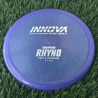 Innova Champion Rhyno with Burst Logo Stock Stamp - 168g - Translucent Blurple