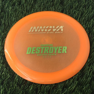 Innova Champion Destroyer with Burst Logo Stock Stamp - 170g - Translucent Orange