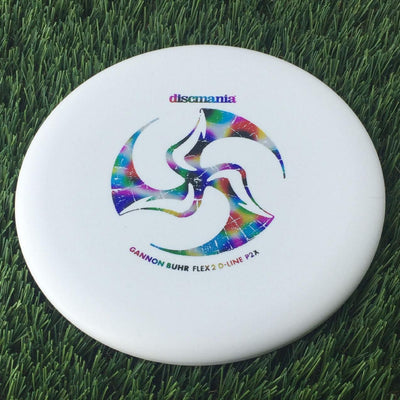 Discmania Italian D-Line Flex 2 P2x with Gannon Buhr Signature Series x Huk Lab Collaboration Stamp- 175 White