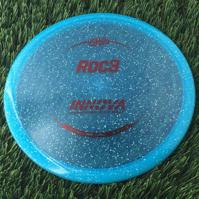 Innova Champion Metal Flake Roc3 with Burst Logo Stock Stamp- 176 Blue
