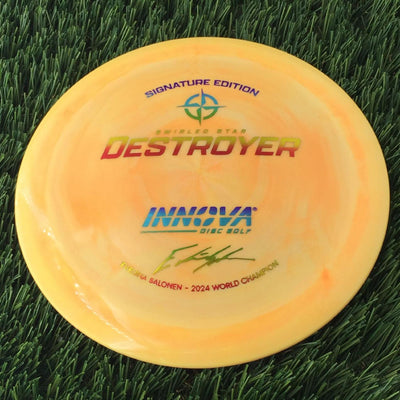 Innova Swirled Star Destroyer with Eveliina Salonen - 2024 World Champion Signature Edition Stamp- 175 Orange