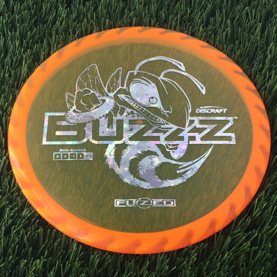 Discraft Elite Z FuZed Line with Saw Pattern Buzzz with Big Bee with Saw Blade - "Buzzzsaw" Stamp- 180 Orange