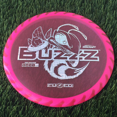Discraft Elite Z FuZed Line with Saw Pattern Buzzz with Big Bee with Saw Blade - "Buzzzsaw" Stamp- 180 Pink