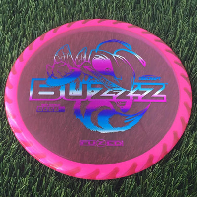 Discraft Elite Z FuZed Line with Saw Pattern Buzzz with Big Bee with Saw Blade - "Buzzzsaw" Stamp- 180 Pink