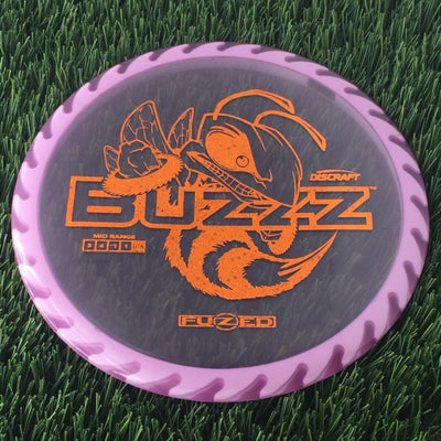 Discraft Elite Z FuZed Line with Saw Pattern Buzzz with Big Bee with Saw Blade - "Buzzzsaw" Stamp- 180 Purple