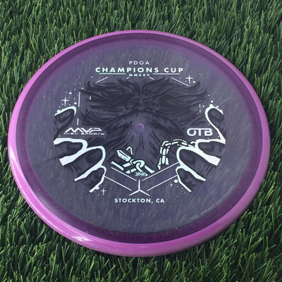 Axiom Particle Glow Proton Hex 5|5.5|-1|1 with OTB Champions Cup 2025 - Wizardcraft by Mike Inscho Stamp- 177 Purple