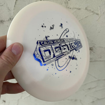 Enchères! Jan '24 - Innova Swirled Star Destroyer avec tampon Calvin Heimburg 2020 Tour Series - 174 g - Blanc uni