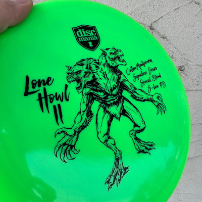 Auction! Jan '24 - Discmania S-Line Special Blend PD with Lone Howl II Colten Montgomery Signature Series Stamp - 175g - Solid Green
