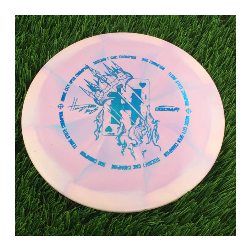 Discraft ESP Swirl Vulture with Hailey King Tour Champion Card Stamp - 174g - Solid Pink