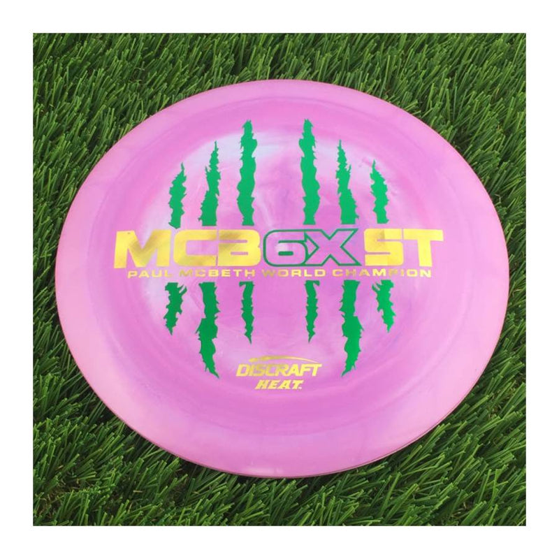 Discraft ESP Swirl Heat with McBeast 6X Claw PM World Champ Stamp - 174g - Solid Purple